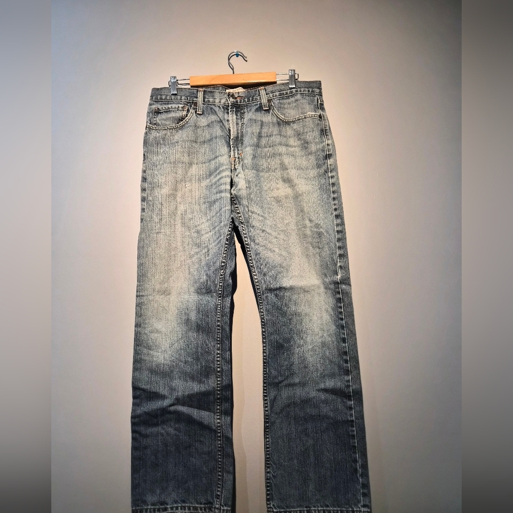 Levis 514 Light Washed Slim Straight Denim Jeans | Size 36 X 32